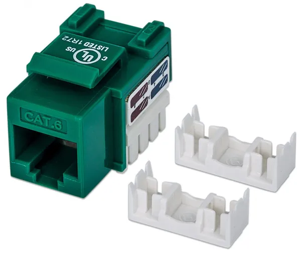 Intellinet 210638 Módulo keystone C6 UTP verde 210638