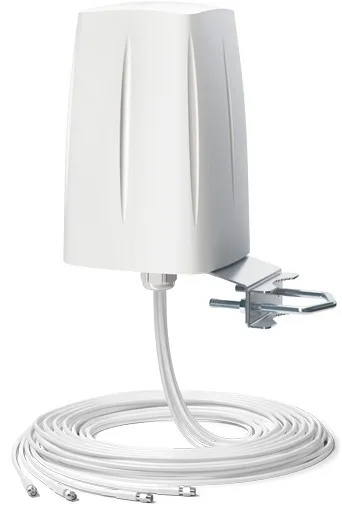 QuWireless AOLM4 antena para red Antena omnidireccional SMA 3 AOLM4