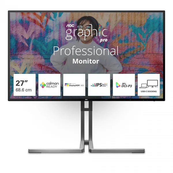 AOC U3 U27U3CV pantalla para PC 68,6 cm (27") 3840 x 2160 U27U3CV
