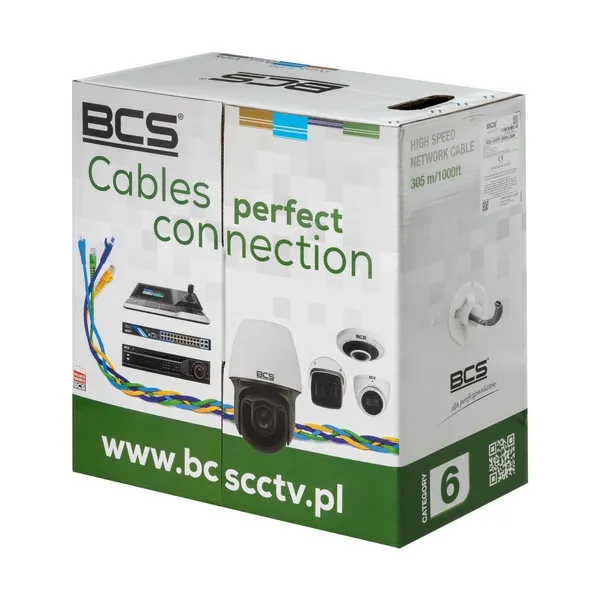 BCS BCS-U/UTP-CAT6-LSOH Cable de instalación CAT6 BCS-U/UTP-CAT6-LSOH