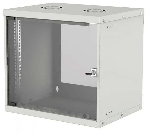 Intellinet 714815 Rack montado en la pared 9U 54/56 plata plano 714815