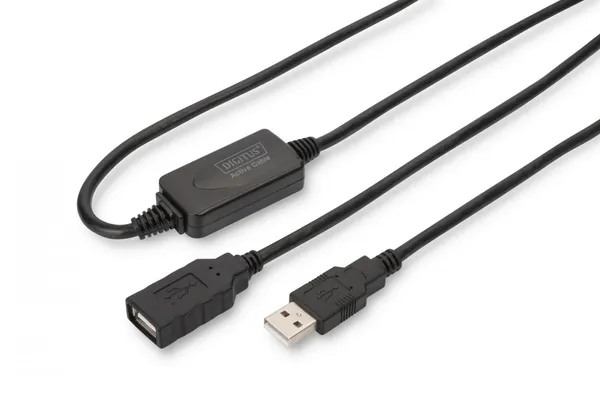 Digitus DA-73101 cable USB 15 m USB A 0,48 Gbit/s Negro DA-73101