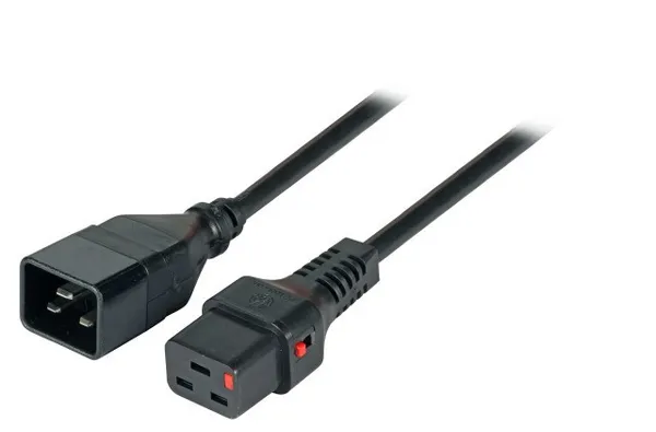 Cable de alimentación IEC C20/IEC C19 recto M/F de 3m IEC-PC1286