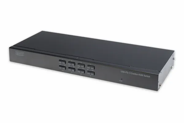 Digitus DS-23200-2 interruptor KVM Montaje en rack Negro DS-23200-2