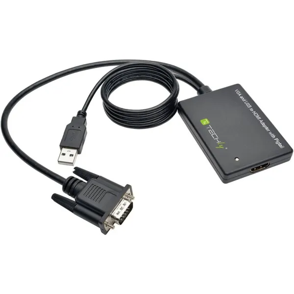 Techly IDATA HDMI-VGA3 Adaptador HDMI a SVGA+USB IDATA HDMI-VGA3