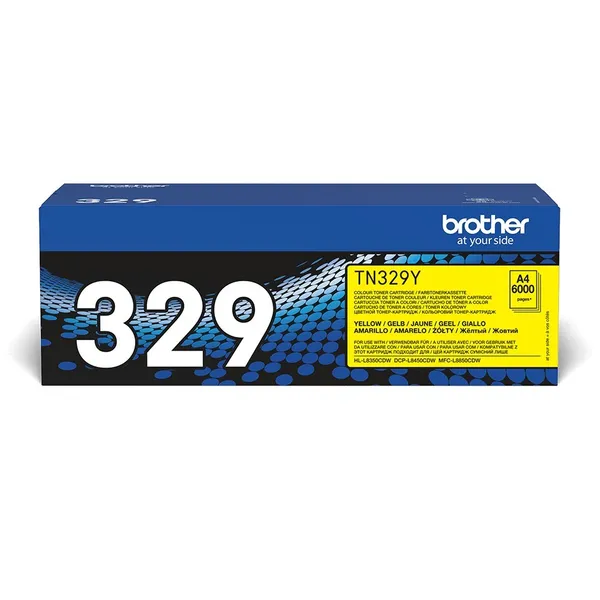Brother TN-329Y cartucho de tóner 1 pieza(s) Original Amarillo TN329Y