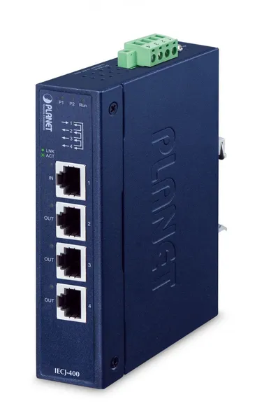 Planet IECJ-400 Industrial 4-Port EtherCAT Junction Slave IECJ-400