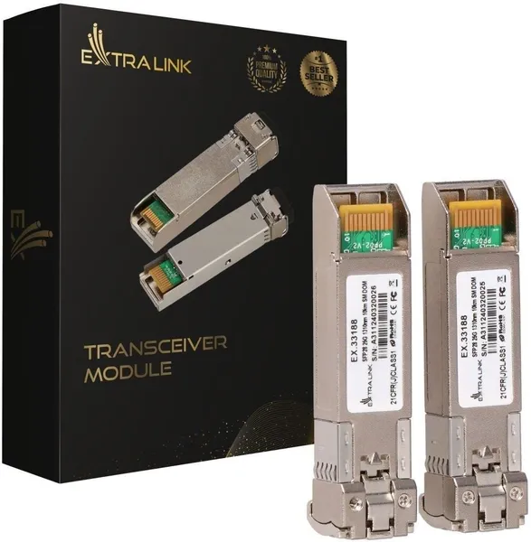 Extralink SFP28 25G 2-Pack | Módulo SFP28 | 25Gbps, LC/UPC EX.33188