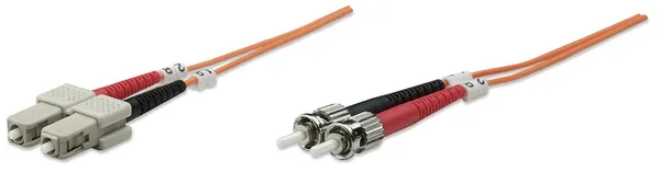 Intellinet ST/SC, 5m cable de fibra optica OM1 Naranja 510356