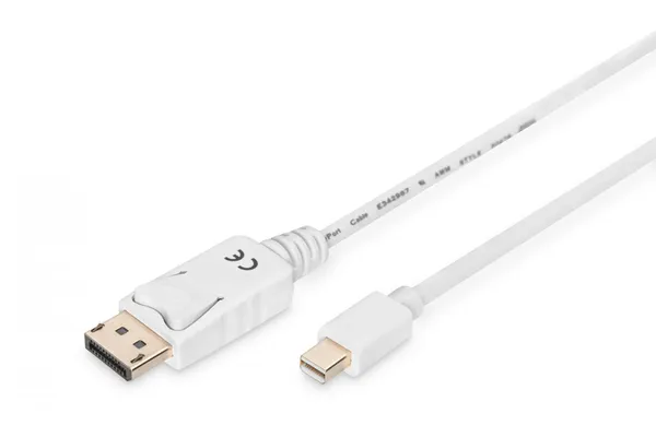 DIGITUS Cable de conexión DisplayPort - 1 m - Mini AK-340102-010-W