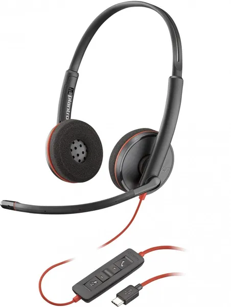 HP Poly Blackwire C3220 USB-C Headset (Bulk) Alámbrico 80S07A6