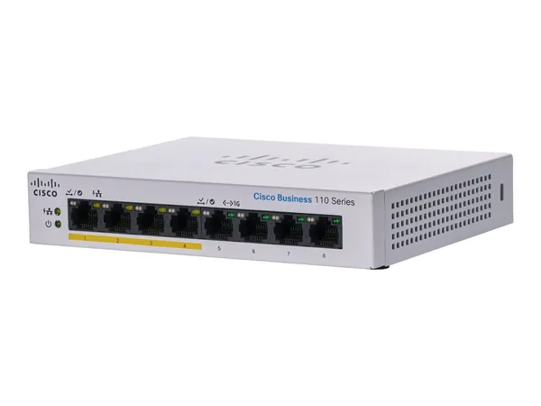 Cisco CBS110-8PP-D-EU Unmanaged 8-port GE, (4 support CBS110-8PP-D-EU