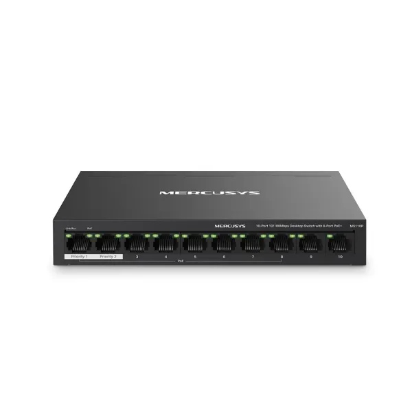 Mercusys MS110P switch Gestionado Fast Ethernet (10/100) MS110P