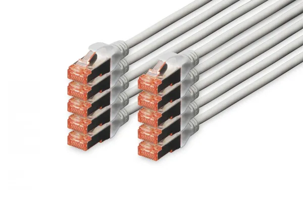Digitus DK-1644-0025-10 cable de red Gris 0,25 m Cat6 DK-1644-0025-10