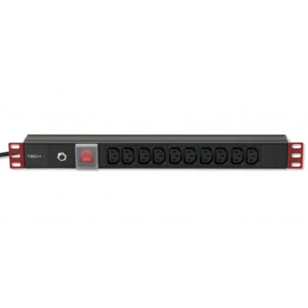 Techly I-CASE STRIP-10C Regleta de alimentación 19" I-CASE STRIP-10C