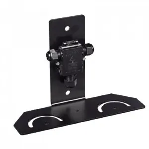 Hanwha SECL-BRCKT-WALL-2 kit de montaje Negro Acero SECL-BRCKT-WALL-2