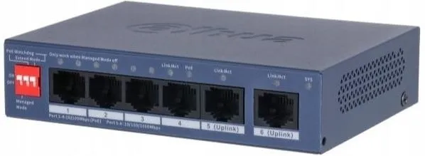 Dahua CS4006-4ET2GT-36 Interruptor POE con 4 Puertos CS4006-4ET2GT-36