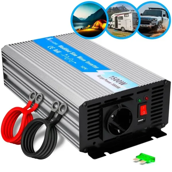 Extralink OPIP-1500W | Inversor de voltaje | 12V automóvil EX.31179