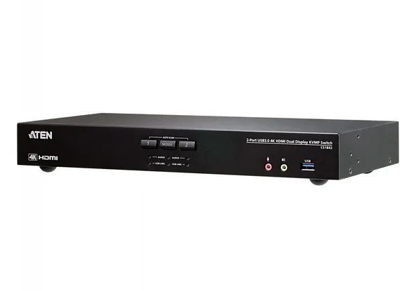 ATEN CS1842-AT-G interruptor KVM Negro CS1842-AT-G