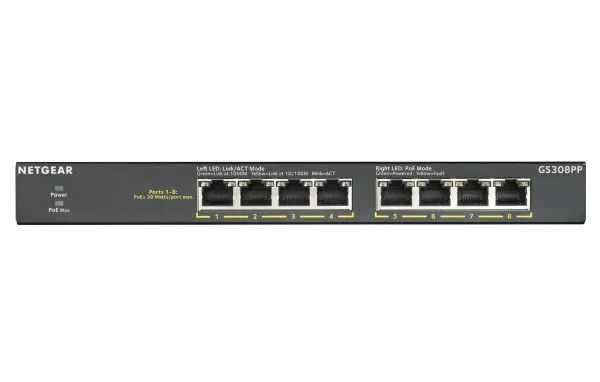 NETGEAR GS308PP No administrado Gigabit Ethernet GS308PP-100EUS