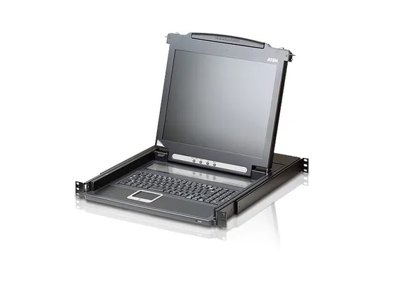 Aten CL1000M-ATA-GG PS/2 VGA 17" LCD Consola con CL1000M-ATA-GG