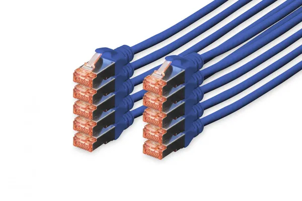 Digitus DK-1644-020-B-10 cable de red Azul 2 m Cat6 DK-1644-020-B-10