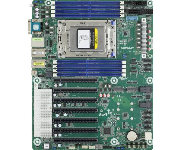 ASRock ROMED8-2T, 1xSKT SP3, AMD EPYC 7000, SoC, SATA, NVMe ROMED8-2T