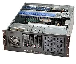 Supermicro 842XTQ-R606B Estante Negro 600 W CSE-842XTQ-R606B