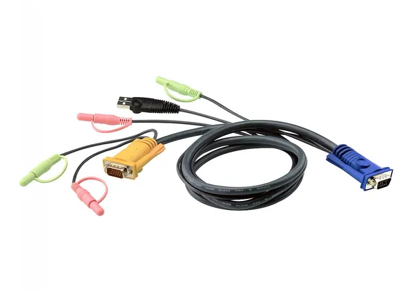 ATEN Cable KVM USB con audio y SPHD 3 en 1 de 3 m - 3 m - VGA 2L-5303U