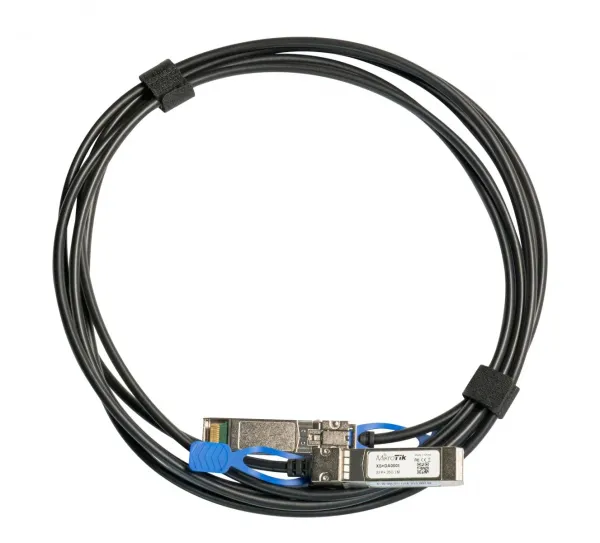 Mikrotik XS+DA0001 cable infiniBanc 1 m SFP/SFP+/SFP28 Negro XS+DA0001