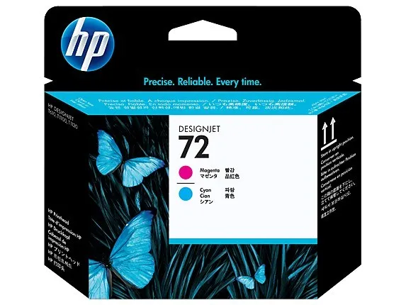HP Cabezal de impresión 72 magenta y cian C9383A