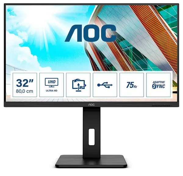 AOC P2 U32P2 pantalla para PC 80 cm (31.5") 3840 x 2160 Pixeles U32P2