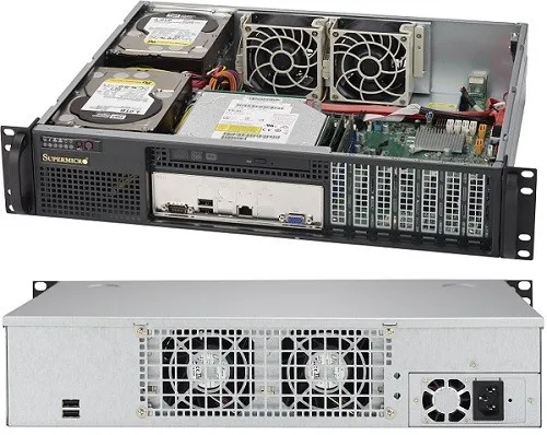 Supermicro SuperChassis 523L-505B 2U Negro 500 W CSE-523L-505B