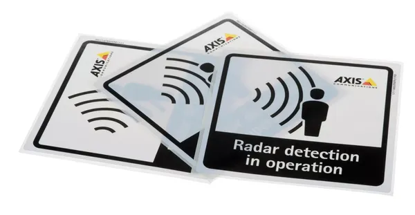 AXIS 01551-001 señal de seguridad Placa de señal de 01551-001