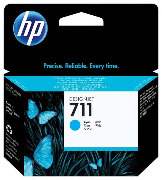 HP Cartucho de tinta DesignJet 711 cian de 29 ml CZ130A