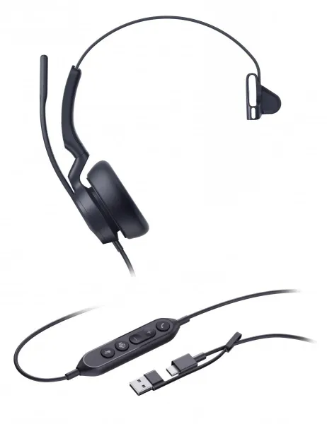 Yealink UH46 Mono Teams USB-C/A Auriculares Alámbrico Diadema 1308184