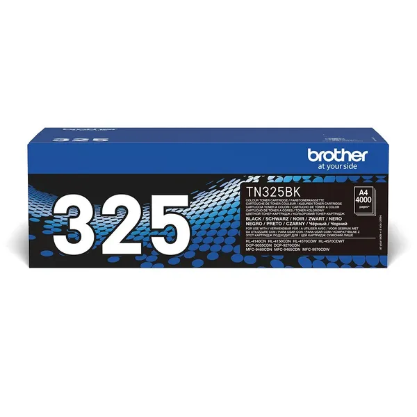Brother TN325BK cartucho de tóner 1 pieza(s) Original Negro TN325BK