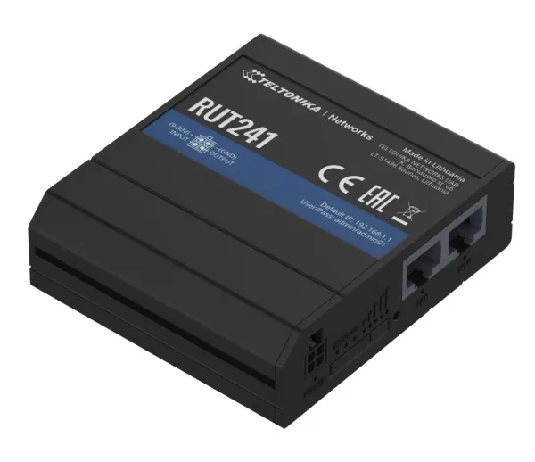 Teltonika RUT241 Industrial 4G/LTE WiFi Router (MEIG) RUT241010000