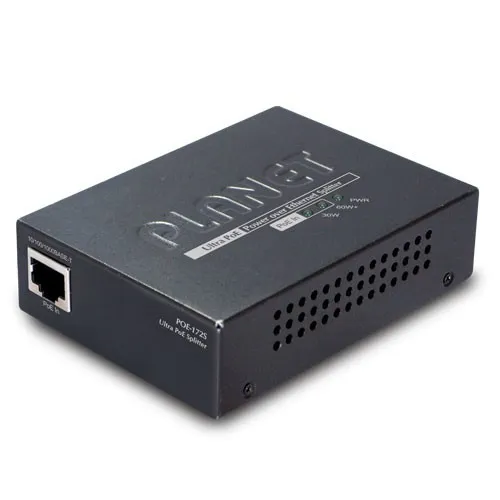 PLANET POE-172S divisor de red Negro Energía sobre Ethernet POE-172S