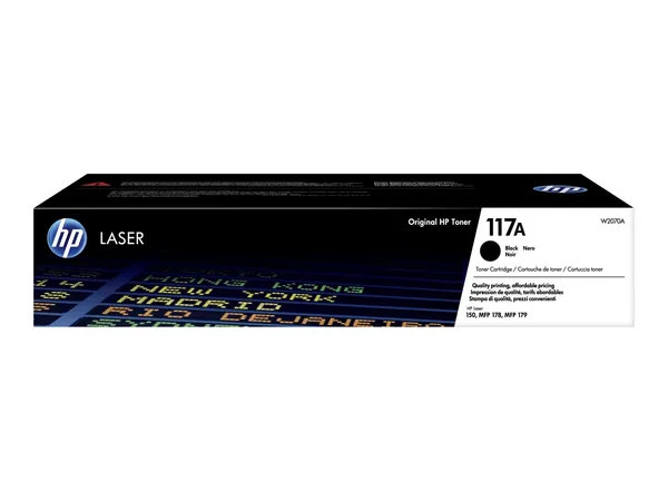 HP Cartucho de tóner Original Laser 117A negro W2070A