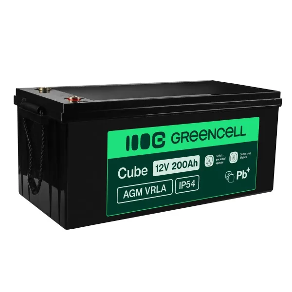 AGM Battery Lead Acid 12V 200Ah Maintenance Free Green Cell for AGM33