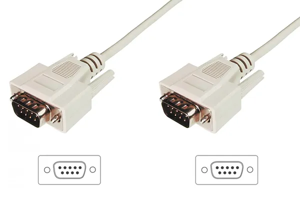 Digitus AK-610107-030-E cable de serie Beige 3 m D-Sub AK-610107-030-E