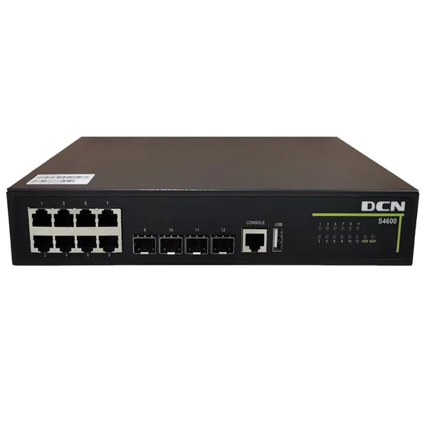 DCN Europe S4600-12X-SI 8x10/100/1000Base-T + S4600-12X-SI