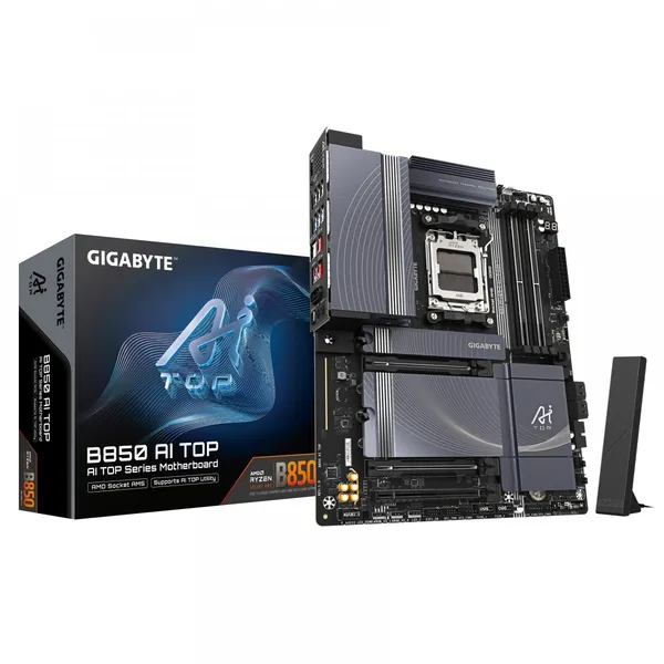 GIGABYTE B850 AI TOP placa base AMD B850 Zócalo AM5 ATX B850 AI TOP