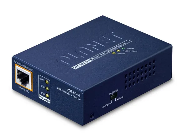 PLANET Single-Port 10Gbps 802.3bt Energía sobre Ethernet POE-176-95