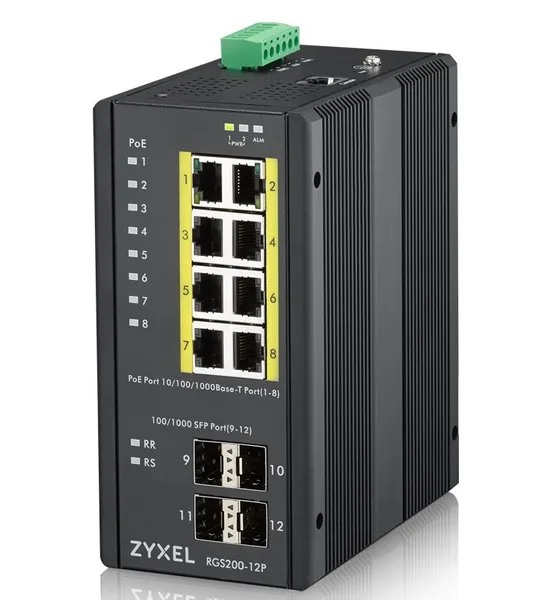 Zyxel RGS200-12P Gestionado L2 Gigabit Ethernet RGS200-12P-ZZ0101F