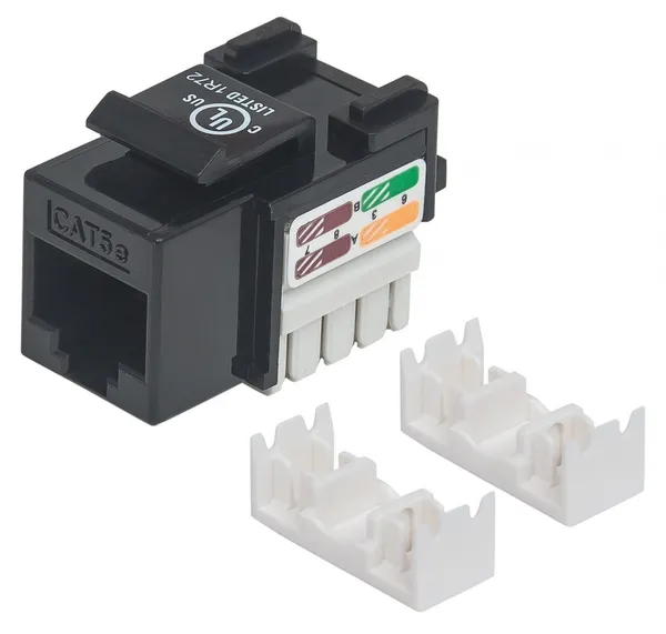 Intellinet 210416 Módulo keystone C5 UTP negro 210416