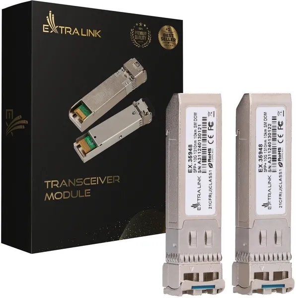 Extralink SFP+ 10G 2-pack | Módulo SFP+ | 10Gbps, LC/UPC EX.35948