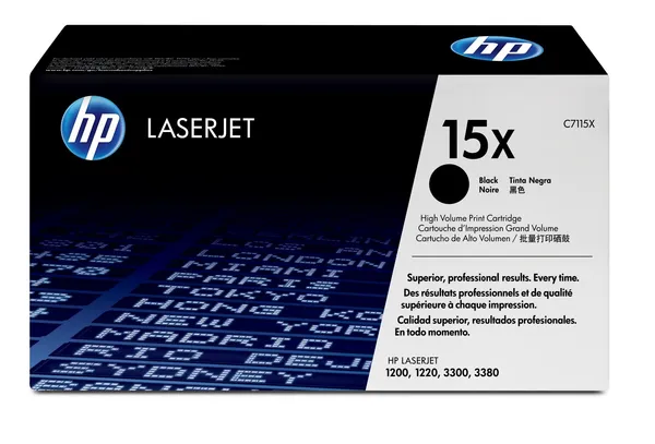 HP Cartucho de tóner original LaserJet 15X de alta capacidad C7115X