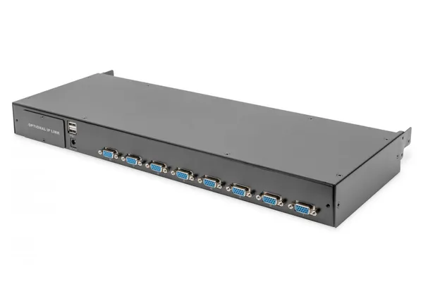 Digitus DS-72213 interruptor KVM Montaje en rack Negro DS-72213